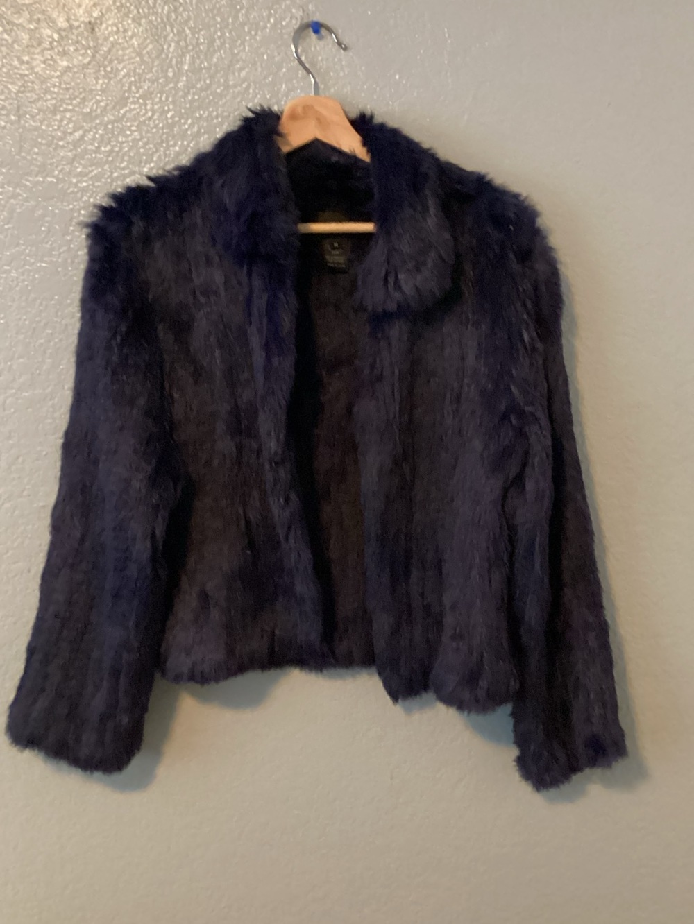 Adrienne Landau Rabbit Fur Coat